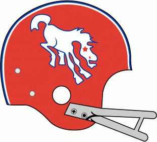 Denver Broncos 1966 Helmet Logo iron on transfers for fabric